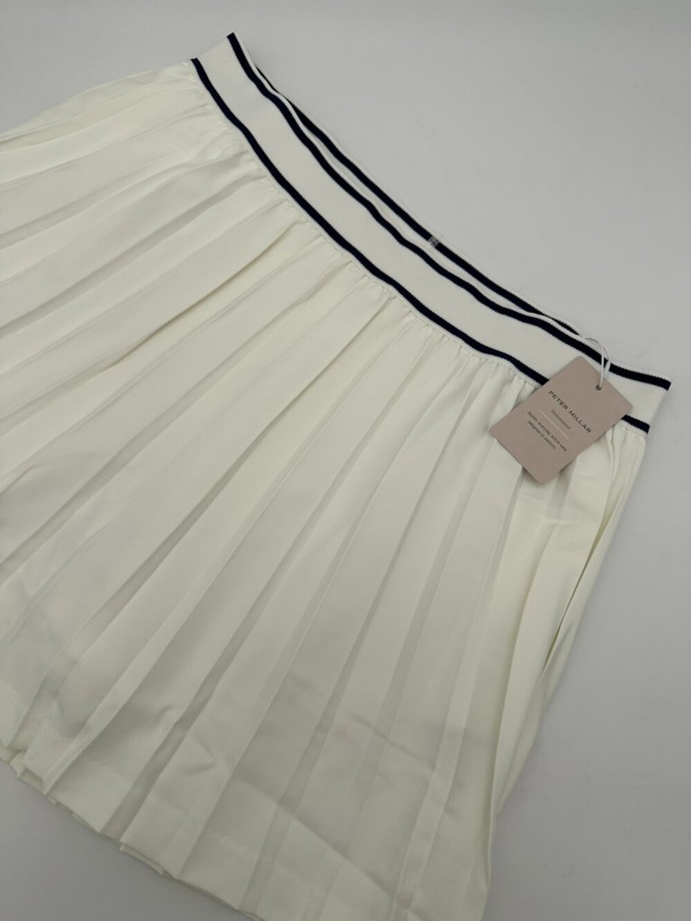 Peter Millar Women's Mickey Pleated Golf Tennis Skort Size Large White